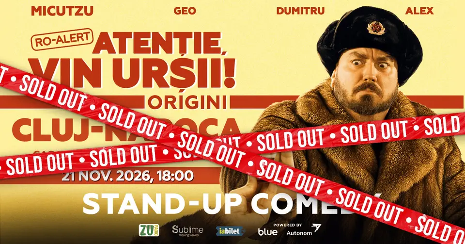 Cluj-Napoca: Stand-up Comedy cu Micutzu, Geo Adrian si George Dumitru · “Atentie, vin ursii!”