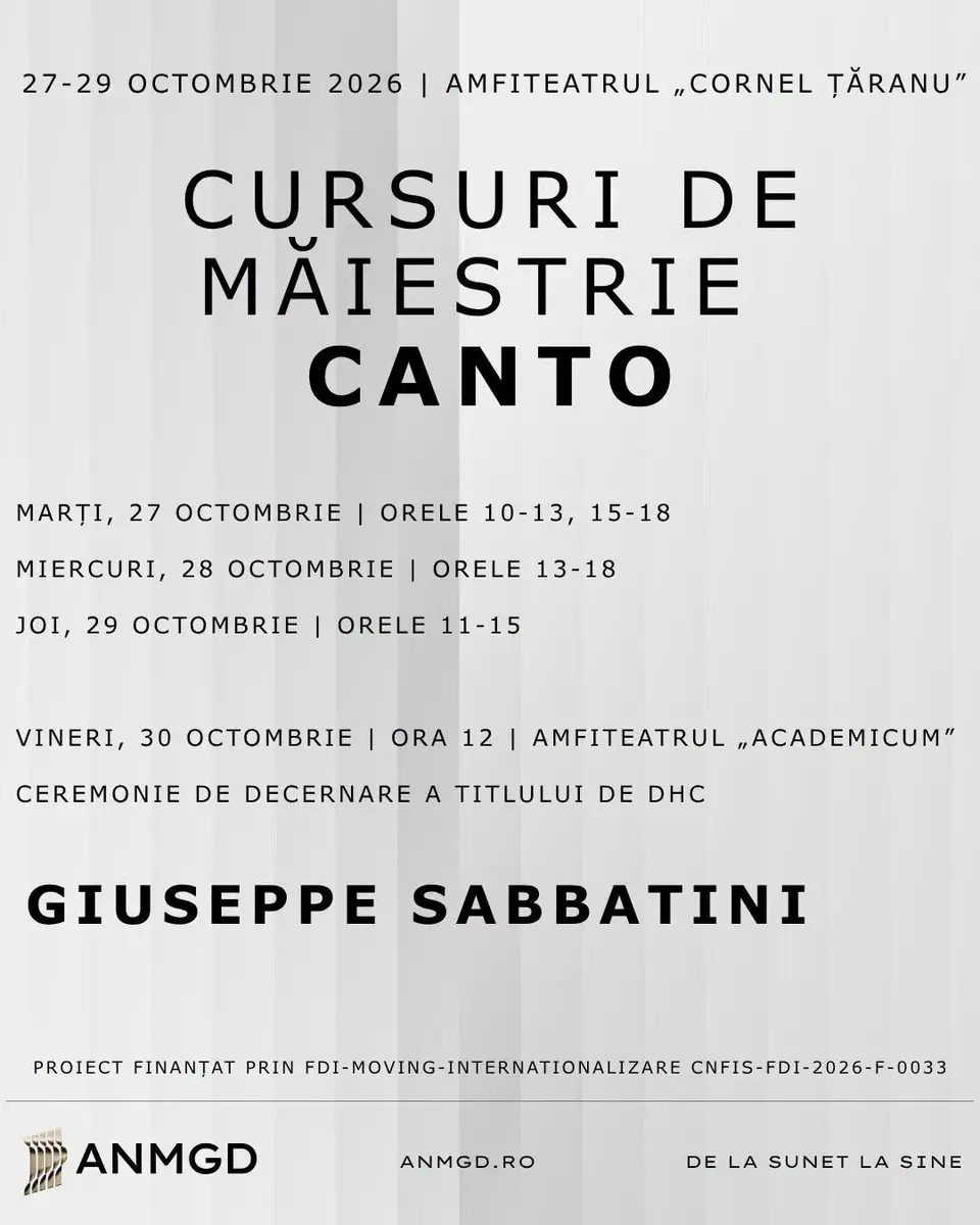 Cursuri de măiestrie · Canto