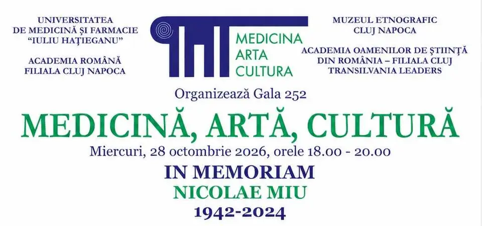 Gala 252 „Medicină, Artă, Cultură”: Ediție specială In Memoriam Prof. Dr. Nicolae Miu